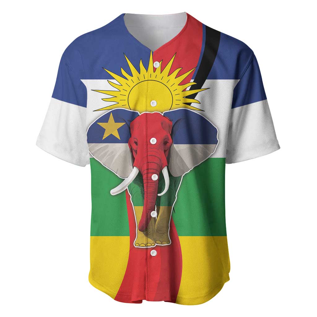 Central African Republic Republic Day 1958 Baseball Jersey Unite, Dignite, Travail - Flag Style - Wonder Print Shop