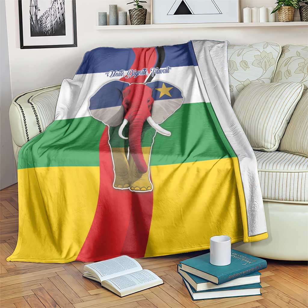 Central African Republic Republic Day 1958 Blanket Unite, Dignite, Travail - Flag Style