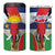 Central African Republic Republic Day 1958 4 in 1 Can Cooler Tumbler Unit, Dignit, Travail - Flag Style - Wonder Print Shop