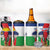 Central African Republic Republic Day 1958 4 in 1 Can Cooler Tumbler Unit, Dignit, Travail - Flag Style - Wonder Print Shop