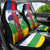 Central African Republic Republic Day 1958 Car Seat Cover Unite, Dignite, Travail - Flag Style - Wonder Print Shop