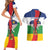 Central African Republic Republic Day 1958 Couples Matching Short Sleeve Bodycon Dress and Hawaiian Shirt Unite, Dignite, Travail - Flag Style - Wonder Print Shop