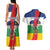 Central African Republic Republic Day 1958 Couples Matching Tank Maxi Dress and Hawaiian Shirt Unite, Dignite, Travail - Flag Style - Wonder Print Shop