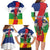 Central African Republic Republic Day 1958 Family Matching Long Sleeve Bodycon Dress and Hawaiian Shirt Unite, Dignite, Travail - Flag Style - Wonder Print Shop