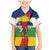 Central African Republic Republic Day 1958 Family Matching Mermaid Dress and Hawaiian Shirt Unite, Dignite, Travail - Flag Style - Wonder Print Shop