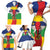 Central African Republic Republic Day 1958 Family Matching Short Sleeve Bodycon Dress and Hawaiian Shirt Unite, Dignite, Travail - Flag Style - Wonder Print Shop