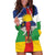 Central African Republic Republic Day 1958 Hoodie Dress Unite, Dignite, Travail - Flag Style - Wonder Print Shop