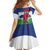 Central African Republic Republic Day 1958 Kid Short Sleeve Dress Unite, Dignite, Travail - Flag Style - Wonder Print Shop