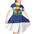 Central African Republic Republic Day 1958 Kid Short Sleeve Dress Unite, Dignite, Travail - Flag Style - Wonder Print Shop