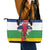 Central African Republic Republic Day 1958 Leather Tote Bag Unite, Dignite, Travail - Flag Style - Wonder Print Shop