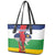 Central African Republic Republic Day 1958 Leather Tote Bag Unite, Dignite, Travail - Flag Style - Wonder Print Shop