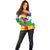 Central African Republic Republic Day 1958 Off Shoulder Sweater Unite, Dignite, Travail - Flag Style - Wonder Print Shop