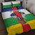 Central African Republic Republic Day 1958 Quilt Bed Set Unite, Dignite, Travail - Flag Style - Wonder Print Shop