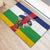 Central African Republic Republic Day 1958 Rubber Doormat Unite, Dignite, Travail - Flag Style - Wonder Print Shop