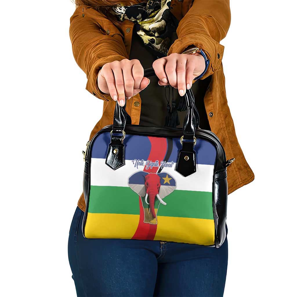 Central African Republic Republic Day 1958 Shoulder Handbag Unite, Dignite, Travail - Flag Style