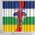 Central African Republic Republic Day 1958 Shower Curtain Unite, Dignite, Travail - Flag Style