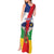 Central African Republic Republic Day 1958 Tank Maxi Dress Unite, Dignite, Travail - Flag Style - Wonder Print Shop