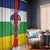 Central African Republic Republic Day 1958 Window Curtain Unite, Dignite, Travail - Flag Style - Wonder Print Shop