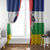 Central African Republic Republic Day 1958 Window Curtain Unite, Dignite, Travail - Flag Style - Wonder Print Shop