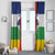 Central African Republic Republic Day 1958 Window Curtain Unite, Dignite, Travail - Flag Style - Wonder Print Shop