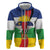 Central African Republic Republic Day 1958 Zip Hoodie Unite, Dignite, Travail - Flag Style - Wonder Print Shop