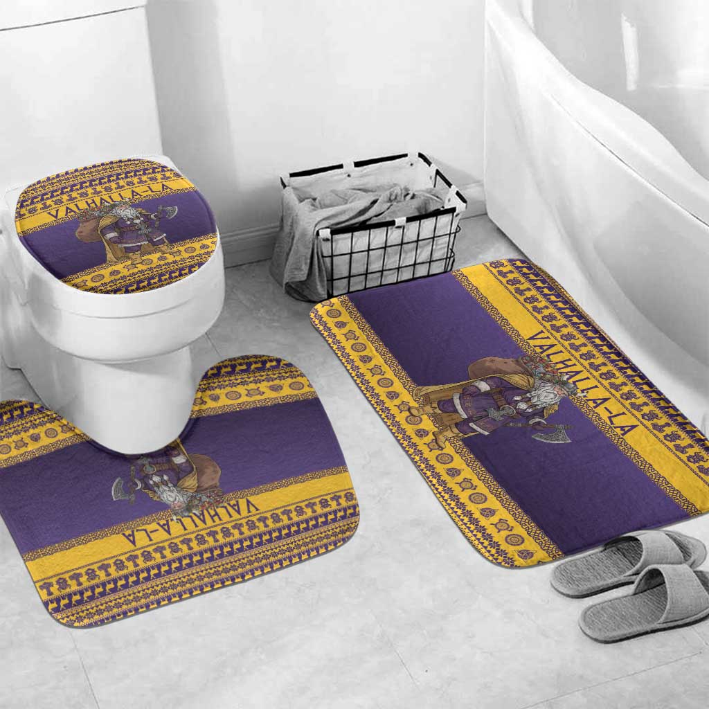 Merry Christmas from Vikingnations Bathroom Set Valhalla-La Santa - Wonder Print Shop