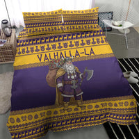 Merry Christmas from Vikingnations Bedding Set Valhalla-La Santa - Wonder Print Shop
