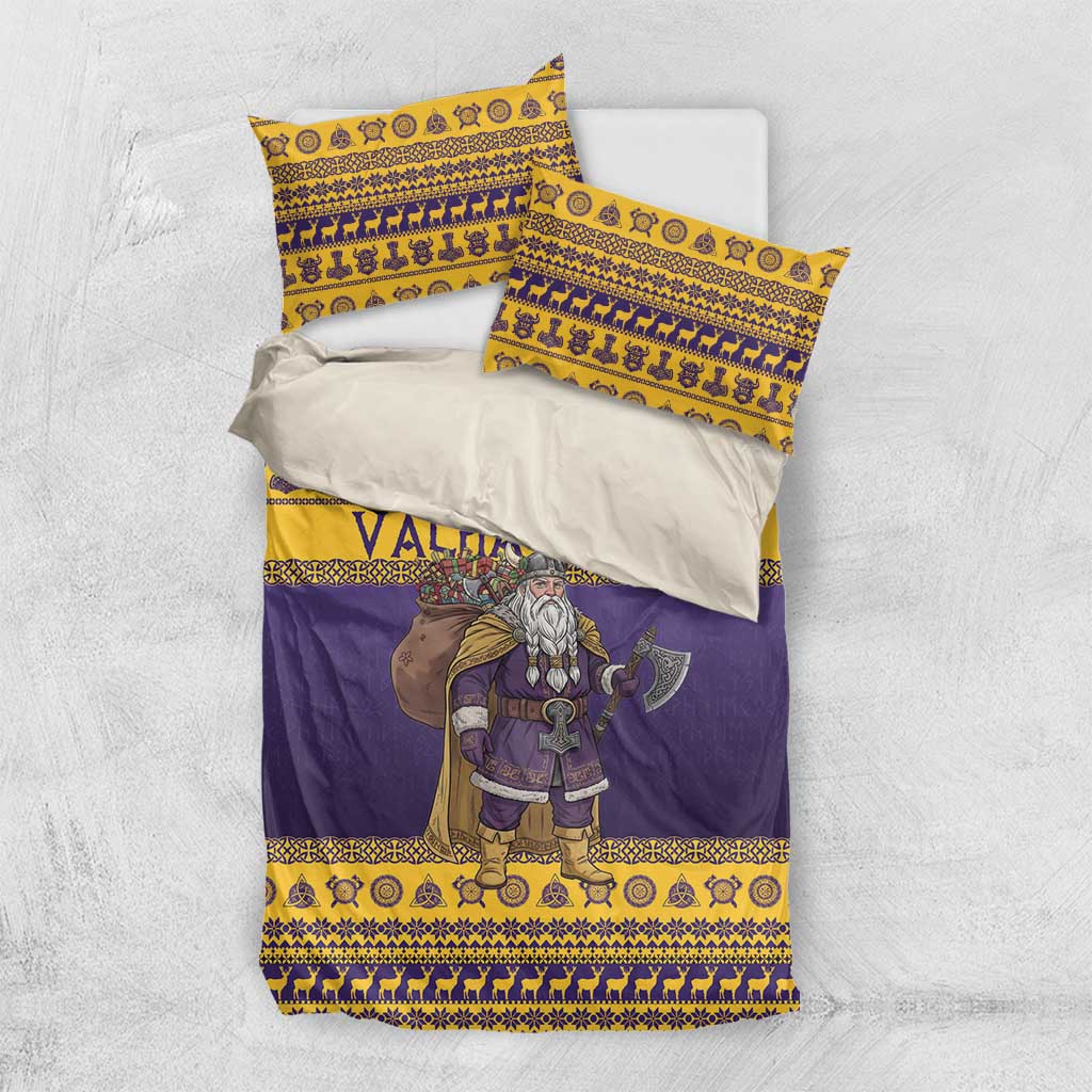 Merry Christmas from Vikingnations Bedding Set Valhalla-La Santa - Wonder Print Shop