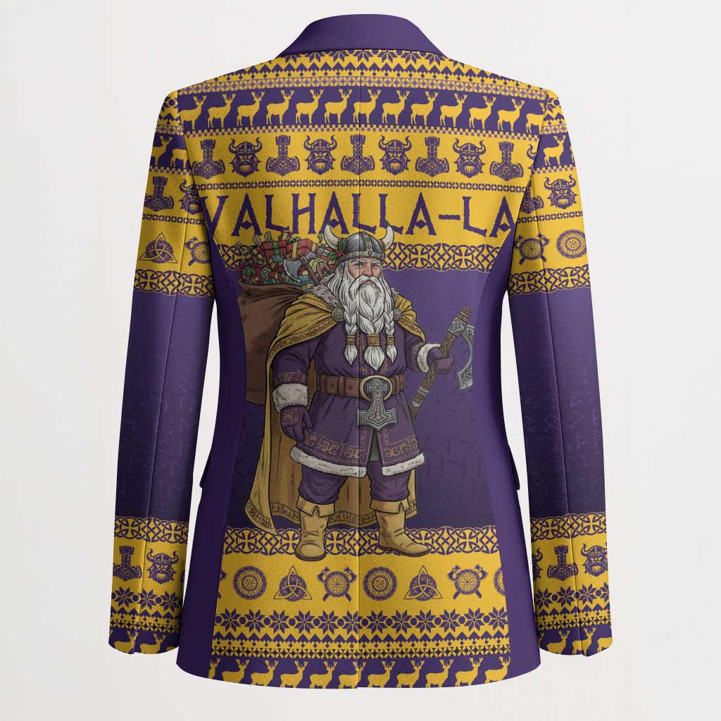 Merry Christmas from Vikingnations Blazer Valhalla-La Santa - Wonder Print Shop