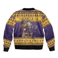 Merry Christmas from Vikingnations Bomber Jacket Valhalla-La Santa - Wonder Print Shop
