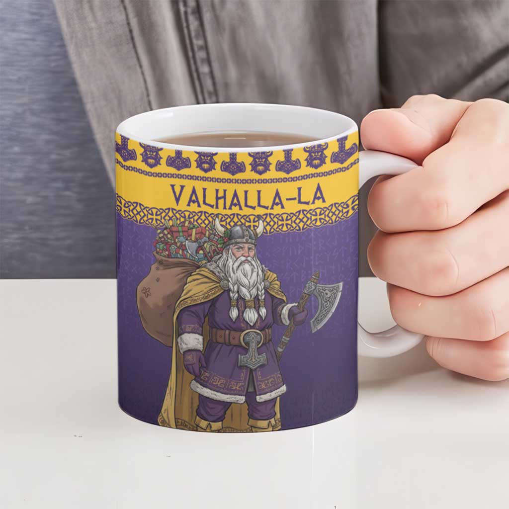 Merry Christmas from Vikingnations Ceramic Mug Valhalla-La Santa - Wonder Print Shop