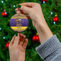 Merry Christmas from Vikingnations Ceramic Ornament Valhalla-La Santa - Wonder Print Shop