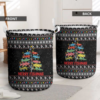 Merry Fishmas Laundry Basket Fishing Christmas Tree Lights - Wonder Print Shop