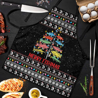 Merry Fishmas Apron Fishing Christmas Tree Lights - Wonder Print Shop