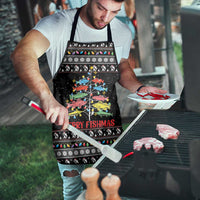 Merry Fishmas Apron Fishing Christmas Tree Lights - Wonder Print Shop