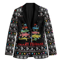 Merry Fishmas Blazer Fishing Christmas Tree Lights - Wonder Print Shop