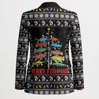 Merry Fishmas Blazer Fishing Christmas Tree Lights - Wonder Print Shop