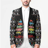 Merry Fishmas Blazer Fishing Christmas Tree Lights - Wonder Print Shop