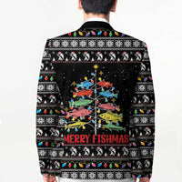 Merry Fishmas Blazer Fishing Christmas Tree Lights - Wonder Print Shop