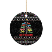 Merry Fishmas Ceramic Ornament Fishing Christmas Tree Lights - Wonder Print Shop