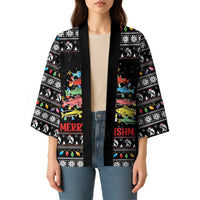 Merry Fishmas Kimono Fishing Christmas Tree Lights - Wonder Print Shop
