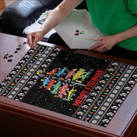 Merry Fishmas Puzzle Fishing Christmas Tree Lights - Wonder Print Shop