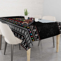 Merry Fishmas Tablecloth Fishing Christmas Tree Lights - Wonder Print Shop