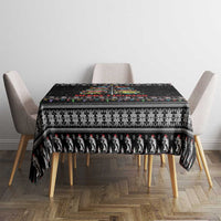 Merry Fishmas Tablecloth Fishing Christmas Tree Lights - Wonder Print Shop