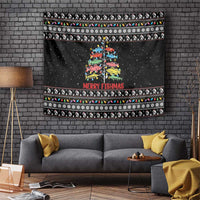 Merry Fishmas Tapestry Fishing Christmas Tree Lights - Wonder Print Shop