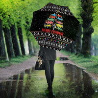 Merry Fishmas Umbrella Fishing Christmas Tree Lights - Wonder Print Shop