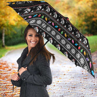 Merry Fishmas Umbrella Fishing Christmas Tree Lights - Wonder Print Shop