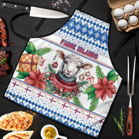 Faroe Islands Christmas Apron Cute Faroese Sheep Xmas Patterns - Wonder Print Shop