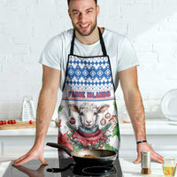 Faroe Islands Christmas Apron Cute Faroese Sheep Xmas Patterns - Wonder Print Shop