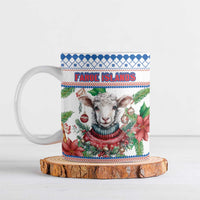 Faroe Islands Christmas Ceramic Mug Cute Faroese Sheep Xmas Patterns - Wonder Print Shop